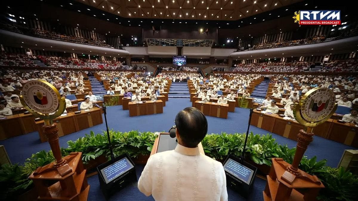 President Ferdinand Marcos Jr. speaking at the 2026 State of the Nation Address