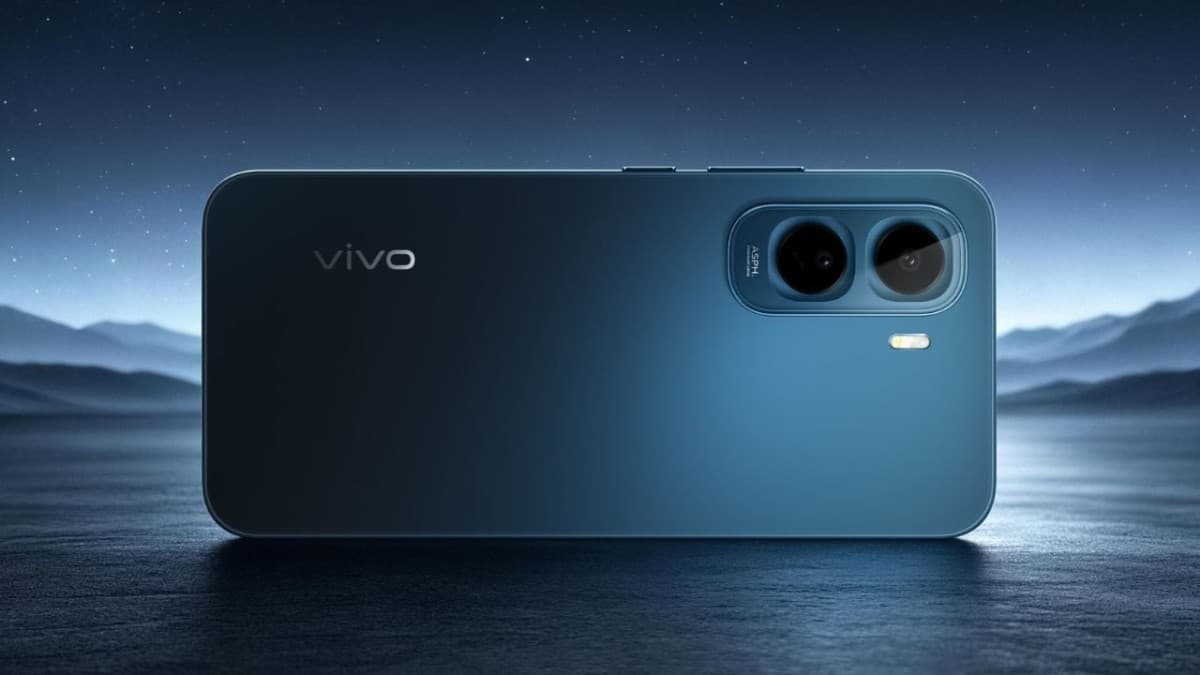 vivo Y500 4G smartphone shown in blue with a dual rear camera