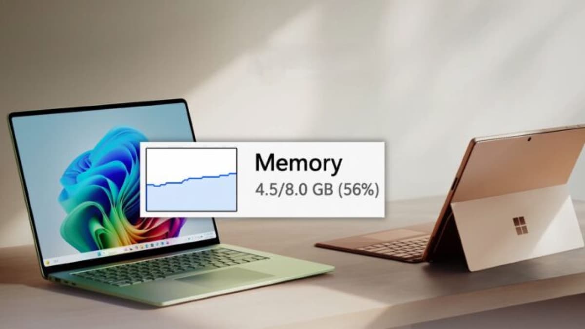 Windows 11 logo artwork illustrating memory optimization for 8GB RAM PCs