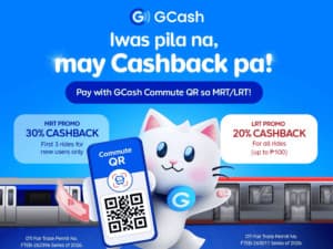 GCash Commute QR Cashback: 20% Back on LRT-2 Fares, 30% for New MRT-3 Riders