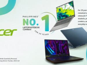 Acer Stays the Philippines' No. 1 Laptop Brand for a 20th Straight Year