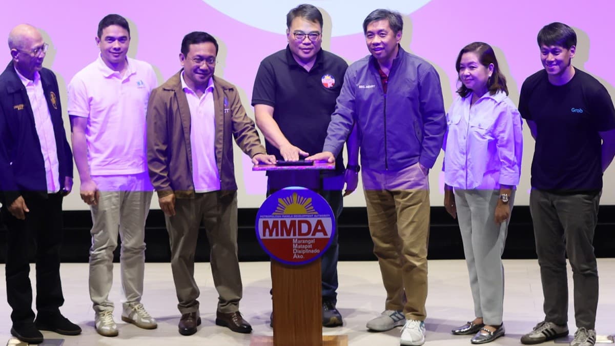 Officials at the ceremonial launch of NCAP integration into the eGovPH Super App at MMDA headquarters in Pasig City