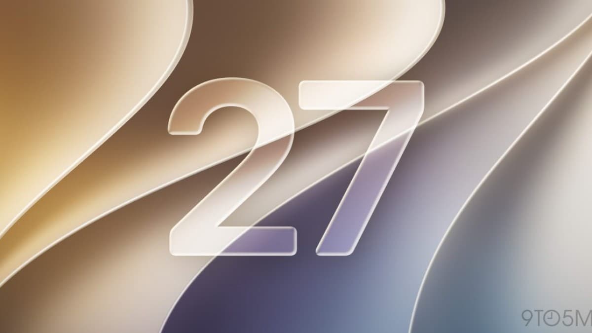 iPhone running iOS 27 with the redesigned interface and Siri