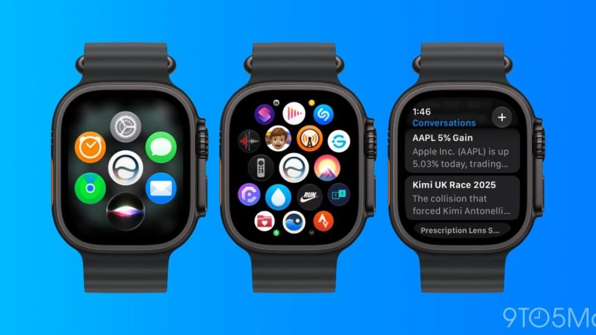 Apple Watch showing the new dedicated Siri app in watchOS 27