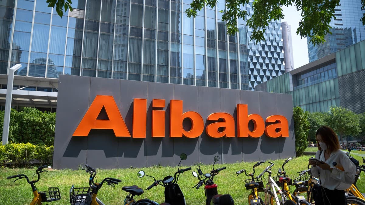 Exterior of Alibaba's headquarters building in Beijing, China