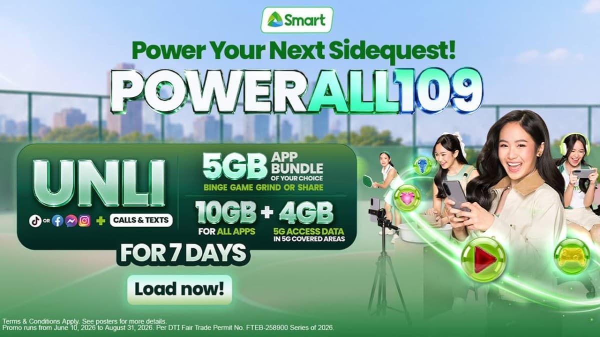 Smart Rolls Out New PowerAll Prepaid Plans From ₱109 With Bundled Streaming, Gaming, and 5G Data